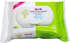Hipp Babysanft Лицо и руки Салфетки для детей, 20 шт