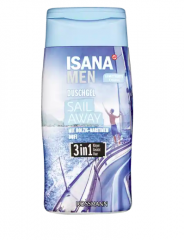 ISANA MEN 3in1 Duschgel Sail Away Гель для душа с питательными ингредиентами для длительного ощущения свежести 300 г