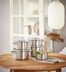 R\u00f6sle R\u00f6sle Topfset 5-tlg. ELEGANCE silber Набор кастрюль R&u00f6le, 5 шт. ЭЛЕГАНТНОСТЬ