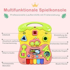 COSTWAY® Lauflernwagen mit Lichtern und Musik Детские ходунки со светом и музыкой