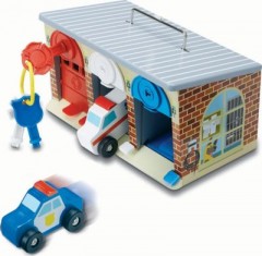 Melissa  Doug Rettungsdienstgarage aus Holz Деревянный гараж скорой помощи
