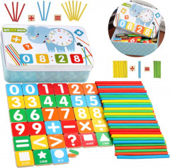 Montessori Maths Toy, Wooden Math Toy Математическая игра Монтессори