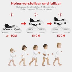 COSTWAY® Lauflernhilfe klappbar Baby Walker Складная детская ходунка
