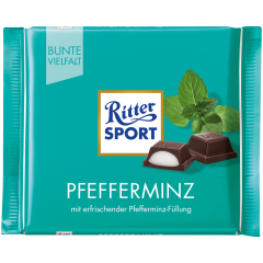 Ritter Sport Pfefferminz Горький шоколад с начинкой 100г