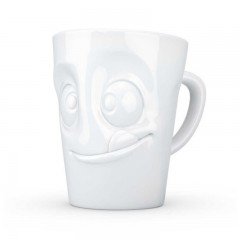 Fiftyeight Products TV Tassen Henkeltasse weiss lecker 0,35 L Чашка TV чашка с ручкой белая деликатесная 0,35 л