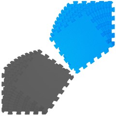 LittleTom Puzzlematte Uni Grau Dunkelblau 20 Teile Коврик-пазл Uni Grey Dark Blue 20 деталей