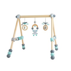 bieco Spieltrapez Spielbogen fur Babys Hohenverstellbar aus Holz Activity Center Baby Spielbogen Игровая арка-трапеция для малышей Деревянный игровой центр с регулируемой высотой Детская арка