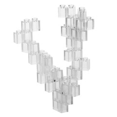 Katara 60 transparente Bausteine in Dachform 60 прозрачных строительных блоков в форме крыши