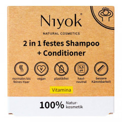 Niyok 2in1 festes Shampoo+Conditioner Vitamina 80g 2в1 Твердый Шампунь+Кондиционер Витамины 80г