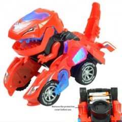 Vicabo Dinosaurier Transforming Spielzeug Auto Transform Dino Spielzeugauto mit Licht und Musik Spielzeugautos fur Kinder Игрушечная машинка-трансформер динозавров Игрушечная машинка-трансформер динозавра со светом и музыкой