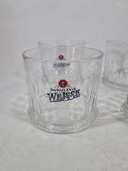 Стакан для пива винтажный Berliner Kindl Weisse, стекло, 0.3 л, 4 шт., Германия, 1960-70гг.