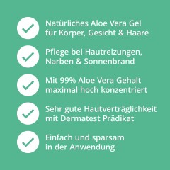 Casida ALOE VERA GEL 99% Pur Haut & Haare ГЕЛЬ АЛОЭ ВЕРА 99% чистая кожа и волосы