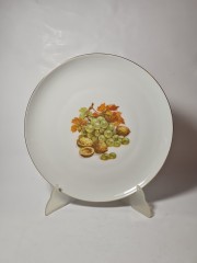 Plankenhammer Floss Bavaria Круглое блюдо "Виноград и орехи", 27см, Германия, 1960-70гг.