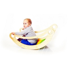 Woodwork for Kids 4 in 1 Kletterbogen Bogenwippe mit Rutsch- und Kletterbrett nach Pikler Art Арочные качели 4 в 1 с горкой и доской для скалолазания в стиле Пиклера